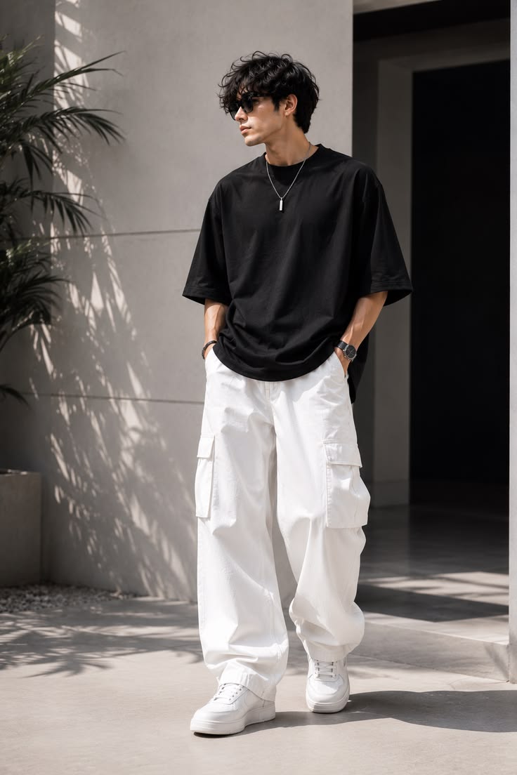 relaxed black casual wear
