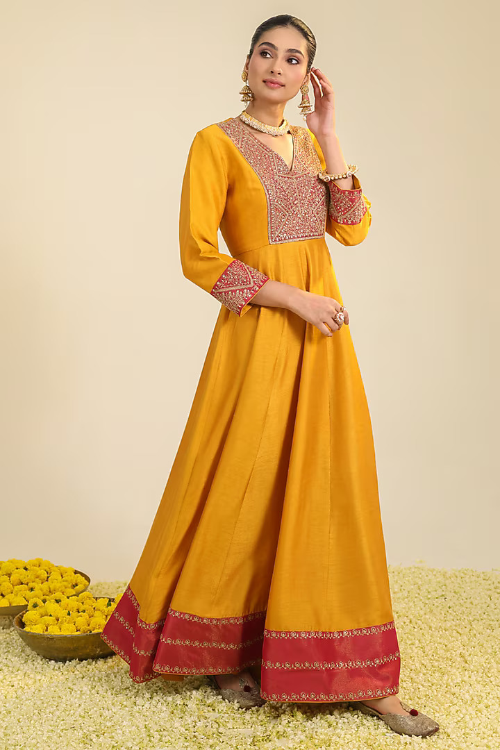 Pastel Pink Georgette Anarkali Suit