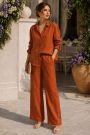 Rust Linen Blend Co-ord Set