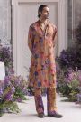Ivory Silk Kurta Set with Nehru Jacket