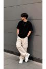 relaxed black casual wear