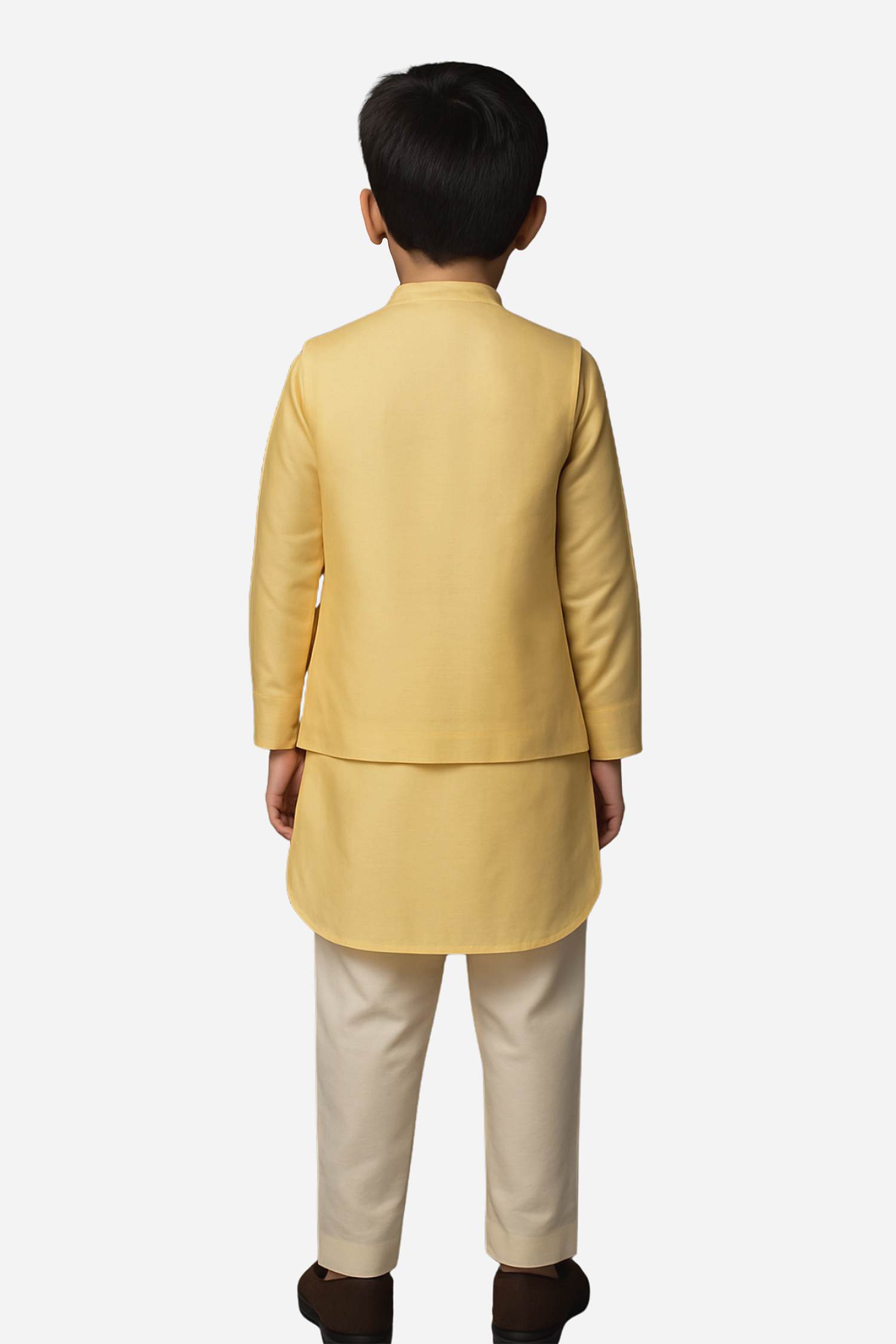 Boys Navy Blue Nehru Jacket Set