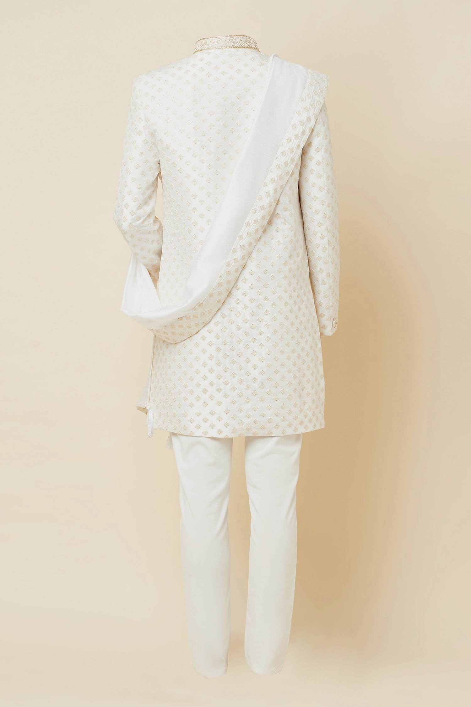 Boys Yellow Sherwani Set