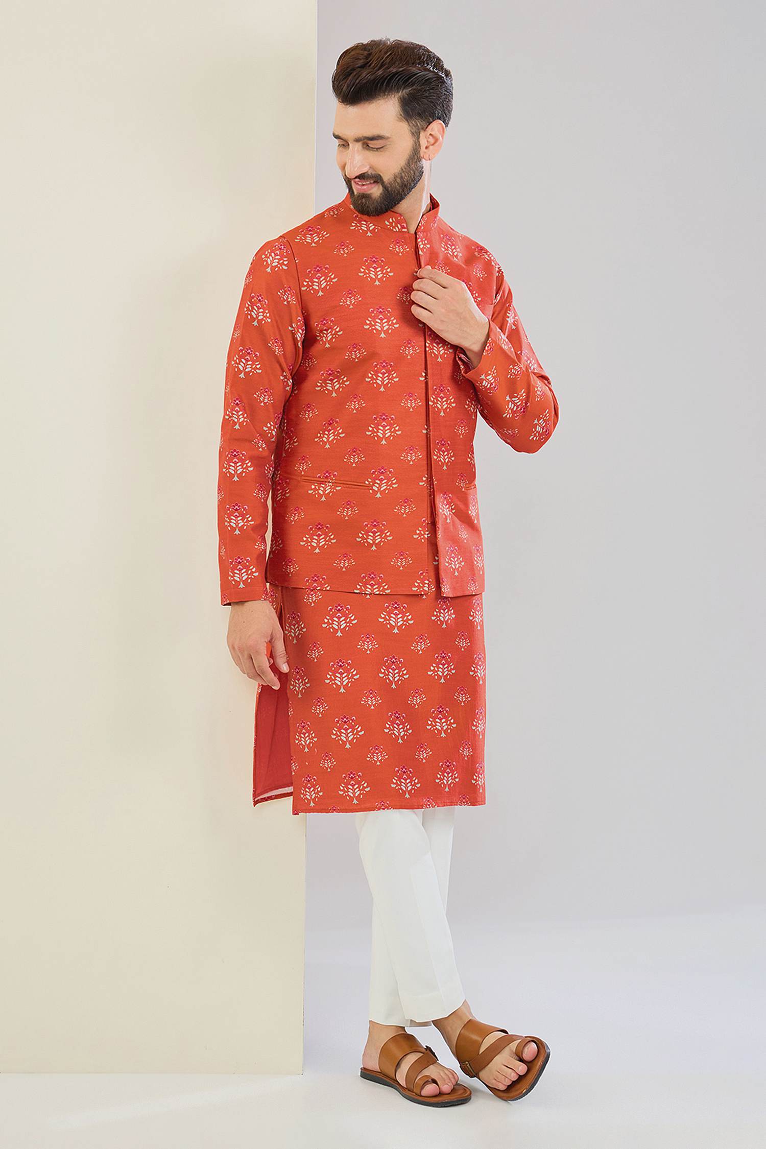 Ivory Chikankari Cotton Kurta