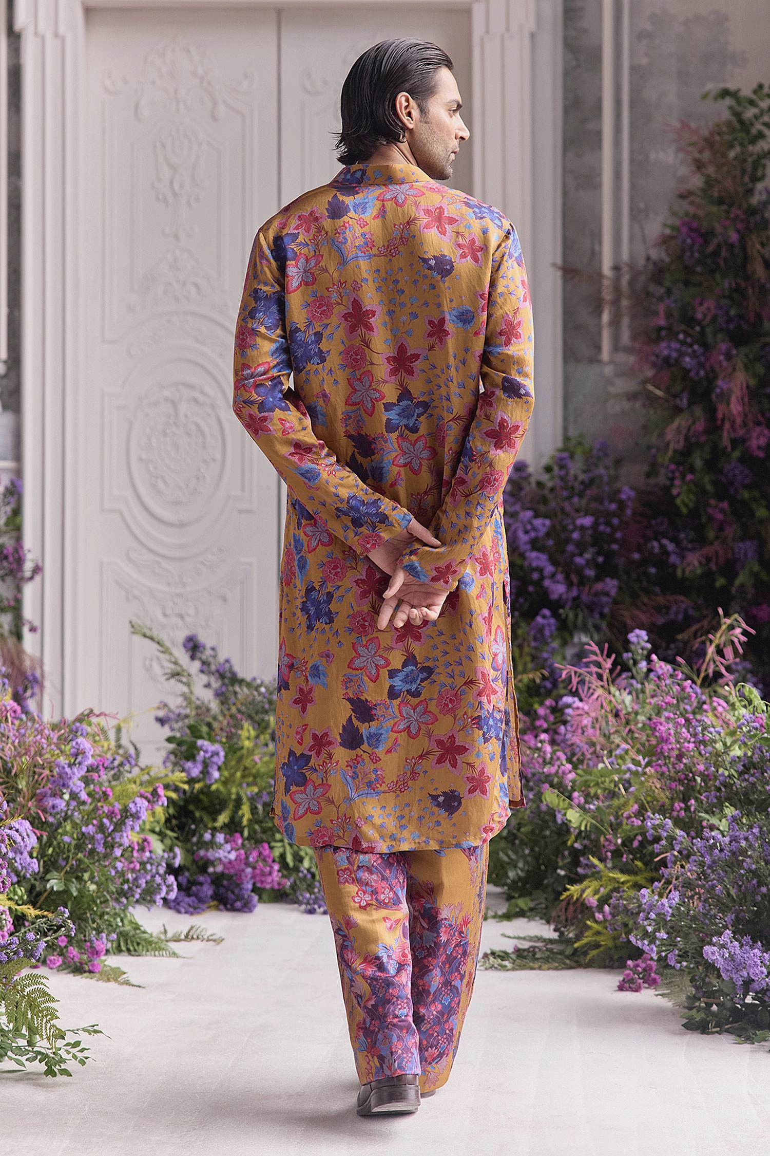 Ivory Silk Kurta Set with Nehru Jacket